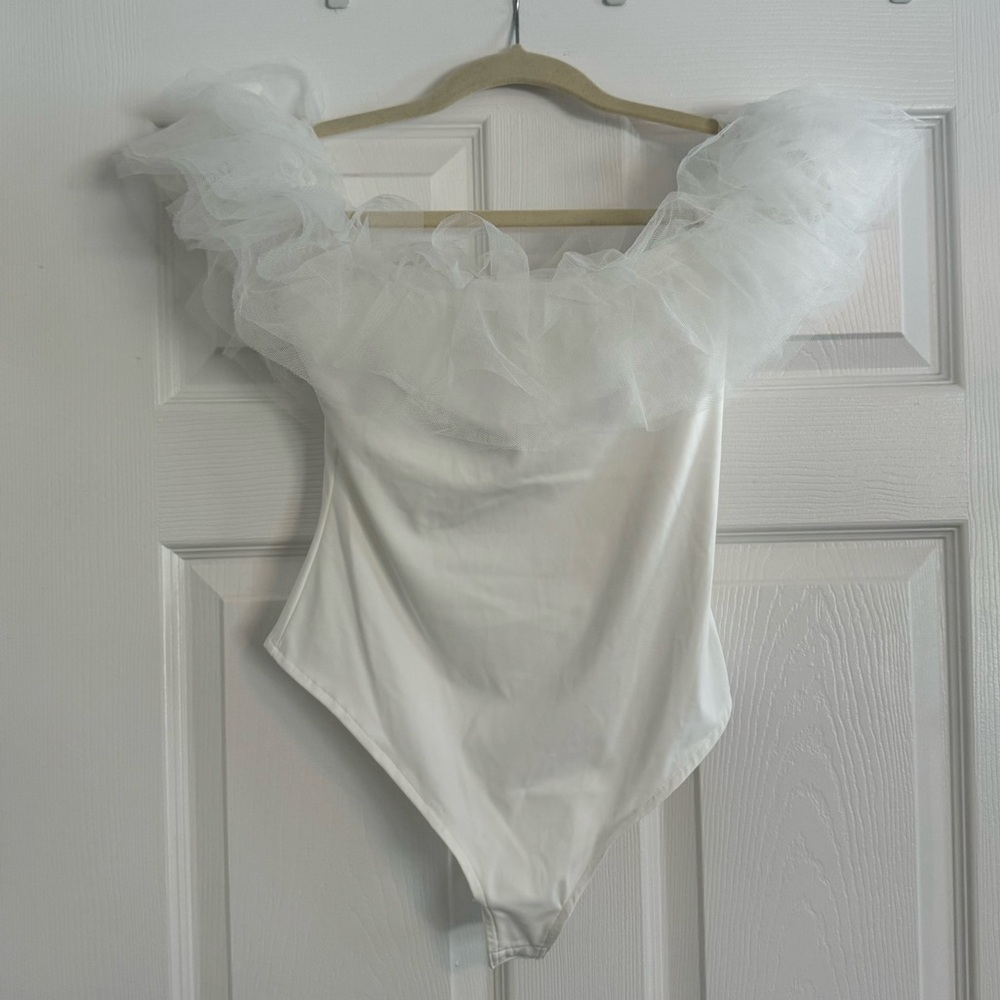 Selfie Leslie Tulle Bodysuit